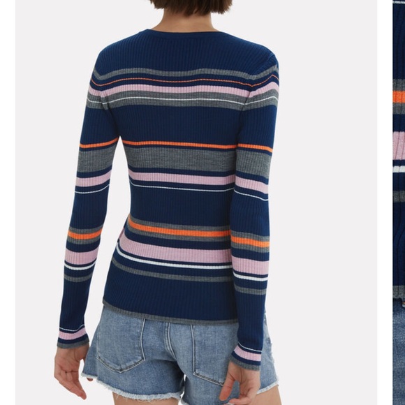 Frame Striped Crewneck - Picture 4 of 8